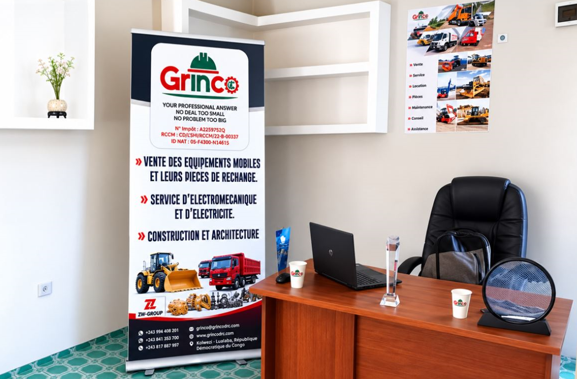 Sélection de produits et services GRINCO RDC