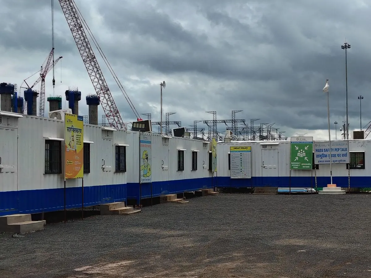 Installations modulaires temporaires sur un site industriel